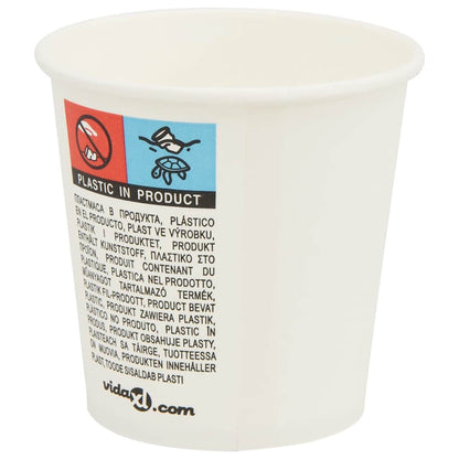 Bicchieri da CaffÃƒÂ¨ in Carta 1000 pz 4oz 100ml Bianco