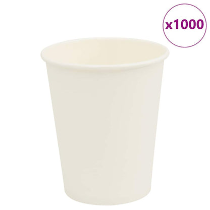 Bicchieri da CaffÃ¨ in Carta 1000 pz 8oz 200ml Bianco