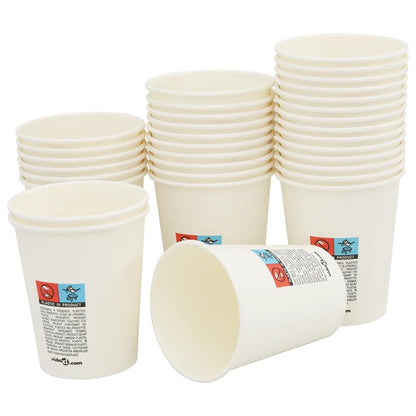 Bicchieri da CaffÃ¨ in Carta 1000 pz 8oz 200ml Bianco