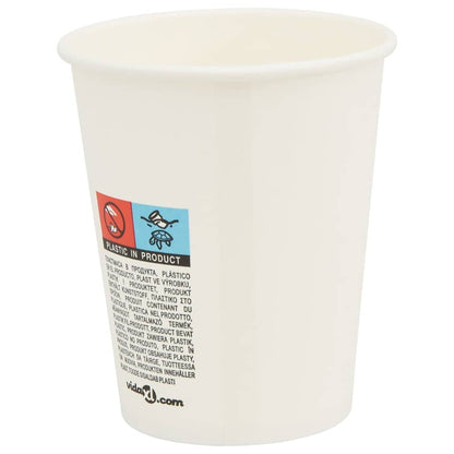 Bicchieri da CaffÃ¨ in Carta 1000 pz 8oz 200ml Bianco