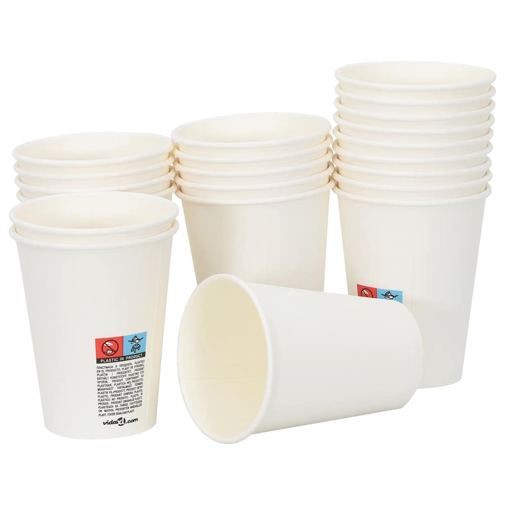 Bicchieri da CaffÃƒÂ¨ in Carta 1000 pz 12oz 300ml Bianco
