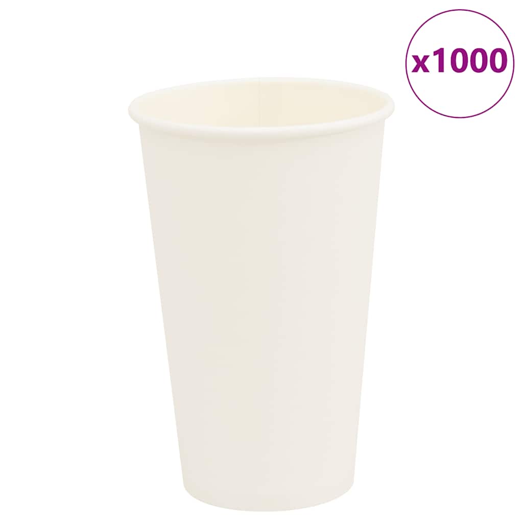 Bicchieri da CaffÃ¨ in Carta 1000 pz 16oz 400ml Bianco