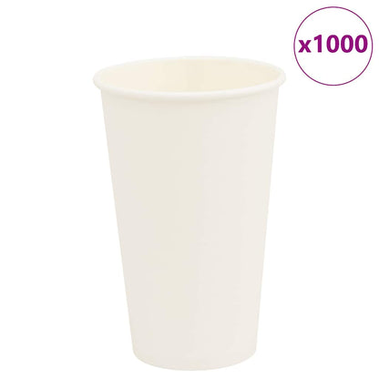 Bicchieri da CaffÃ¨ in Carta 1000 pz 16oz 400ml Bianco