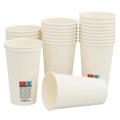 Bicchieri da CaffÃ¨ in Carta 1000 pz 16oz 400ml Bianco