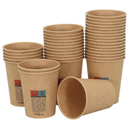 Bicchieri da CaffÃ¨ in Carta 1000 pz 8oz 200ml Marrone