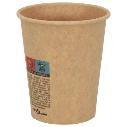 Bicchieri da CaffÃ¨ in Carta 1000 pz 8oz 200ml Marrone