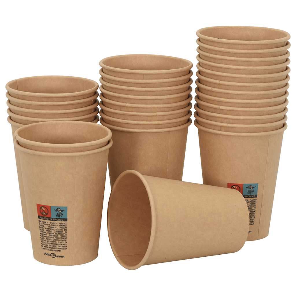 Bicchieri da CaffÃ¨ in Carta 1000 pz 12oz 300ml Marrone