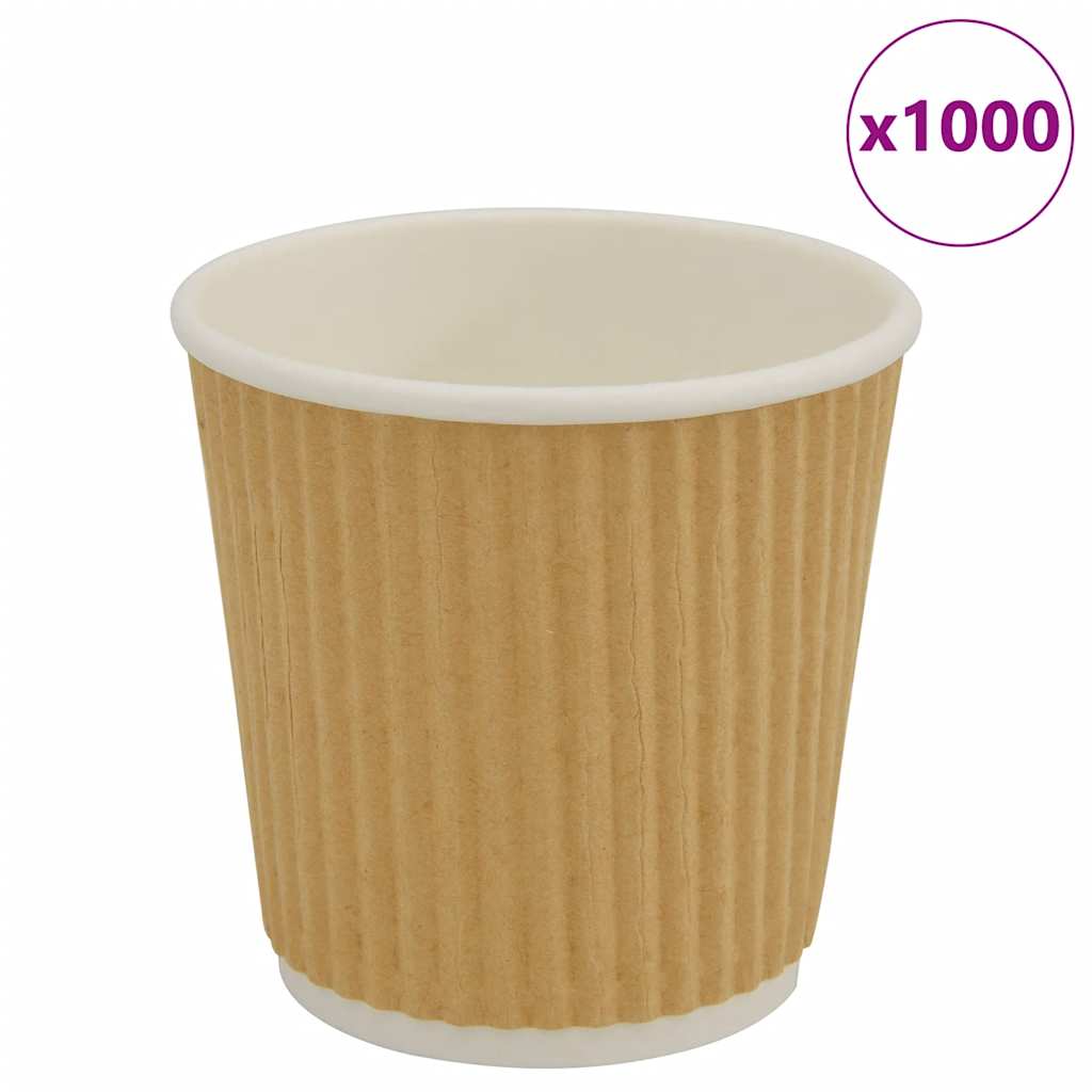 Bicchieri da CaffÃƒÂ¨ in Carta 1000 pz 4oz 100ml Marrone