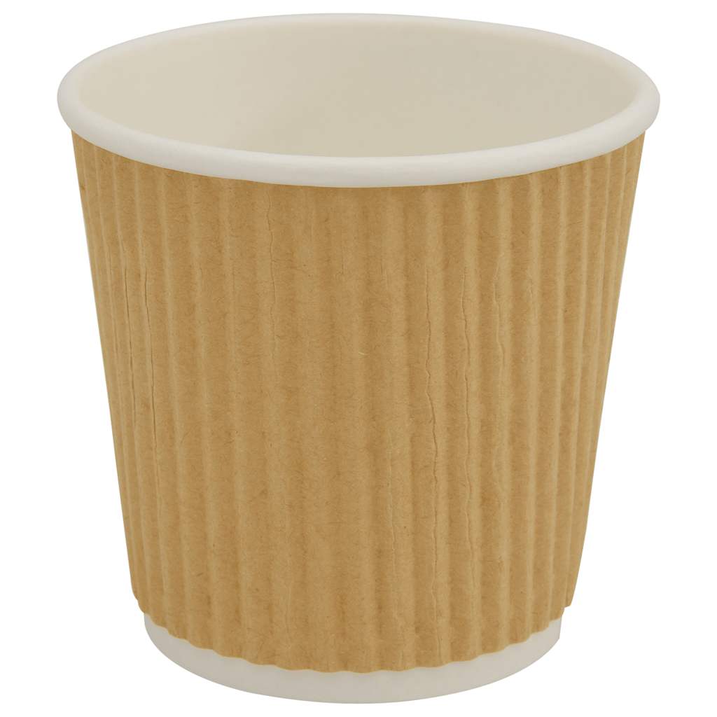 Bicchieri da CaffÃƒÂ¨ in Carta 1000 pz 4oz 100ml Marrone