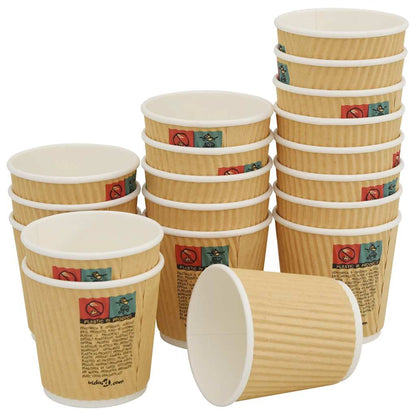 Bicchieri da CaffÃƒÂ¨ in Carta 1000 pz 4oz 100ml Marrone