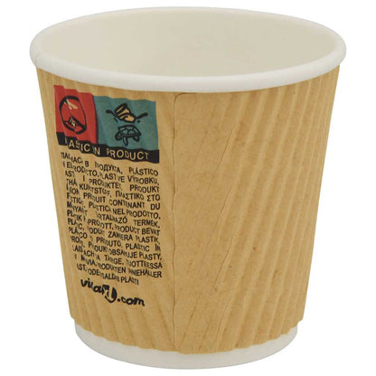 Bicchieri da CaffÃƒÂ¨ in Carta 1000 pz 4oz 100ml Marrone