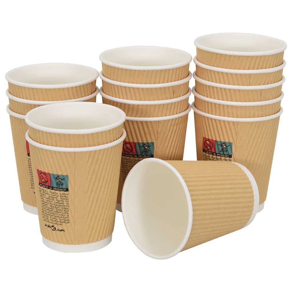 Bicchieri da CaffÃ¨ in Carta 500 pz 8oz 200ml Marrone