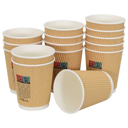 Bicchieri da CaffÃ¨ in Carta 500 pz 8oz 200ml Marrone