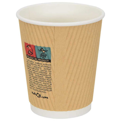 Bicchieri da CaffÃ¨ in Carta 500 pz 8oz 200ml Marrone