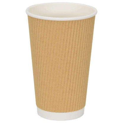 Bicchieri da CaffÃ¨ in Carta 500 pz 16oz 400ml Marrone