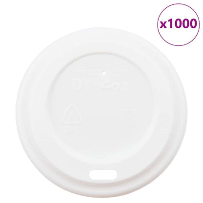 Coperchi Tazze da CaffÃ¨ Carta Ã˜60mm 4oz 1000 pz Plastica Bianca