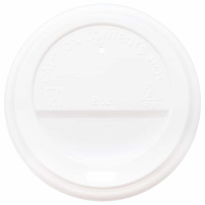 Coperchi Tazze da CaffÃ¨ Carta Ã˜80mm 8oz 1000 pz Plastica Bianca