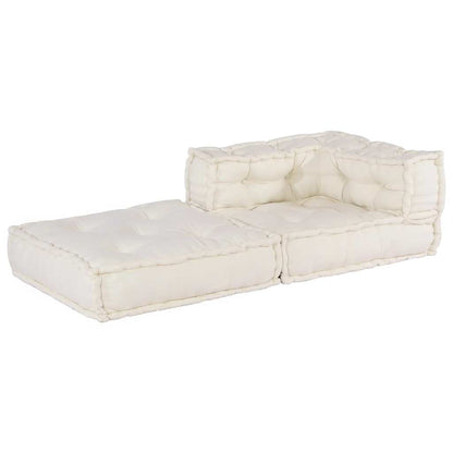 Divano Componibile Crema 70x70x54 in Tessuto