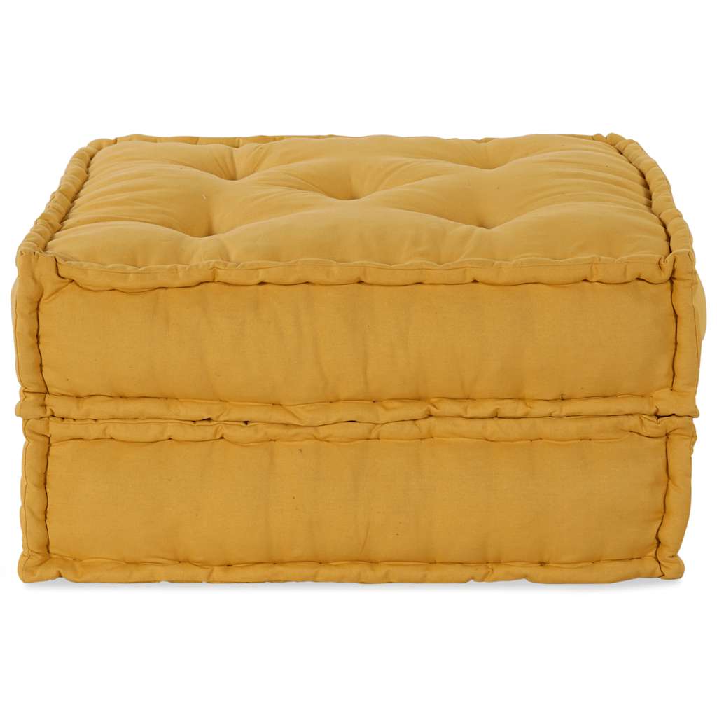 Divano Componibile Giallo 70x70x36 in Tessuto