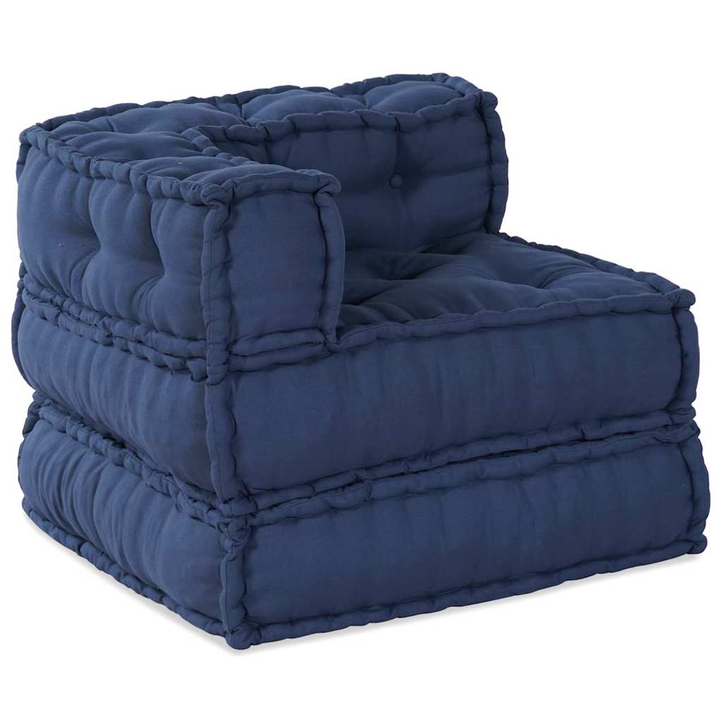 Divano Modulare a Fiori Indaco 70 x 70 x 56 cm Tessuto