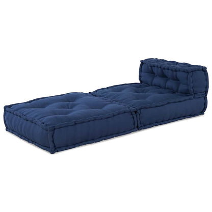 Divano Modulare a Fiori Indaco 70 x 70 x 56 cm Tessuto