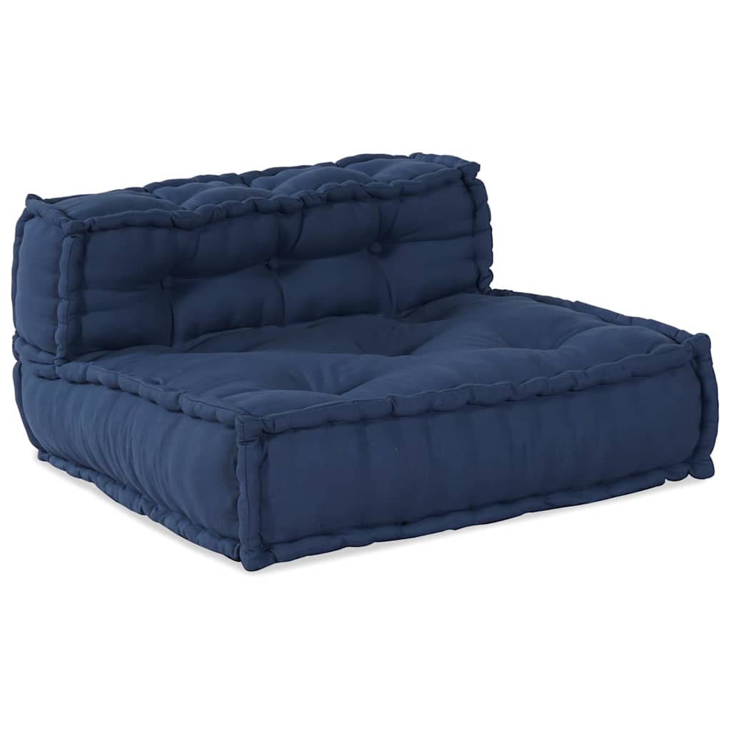 Divano Modulare a Fiori Indaco 70 x 70 x 56 cm Tessuto