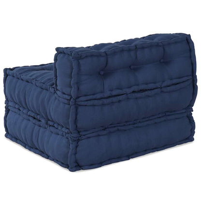 Divano Modulare a Fiori Indaco 70 x 70 x 56 cm Tessuto
