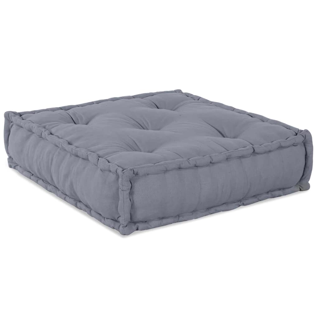 Divano Modulare a Fiori Grigio 70 x 70 x 56 cm Tessuto