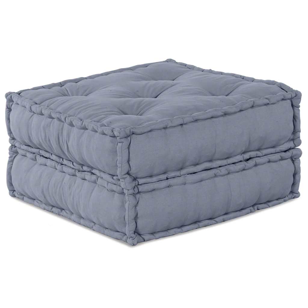 Divano Modulare a Fiori Grigio 70 x 70 x 36 cm Tessuto