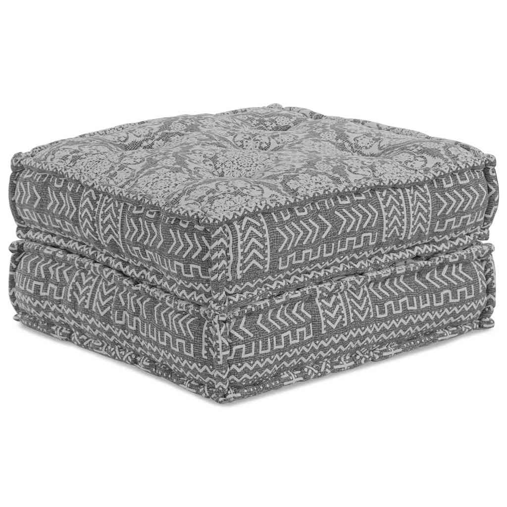 Divano Modulare a Fiori Grigio chiaro 70 x 70 x 36 cm Tessuto