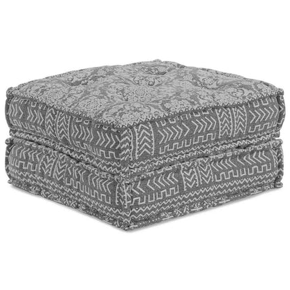 Divano Modulare a Fiori Grigio chiaro 70 x 70 x 36 cm Tessuto