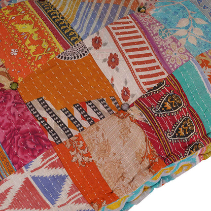 Divano modulare a patchwork Multicolore 120 x 80 x 12 cm