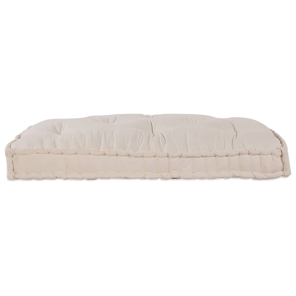 Divano modulare a patchwork Crema 120 x 80 x 12 cm Tessuto
