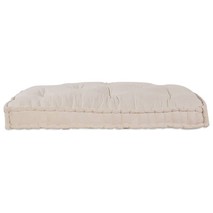 Divano modulare a patchwork Crema 120 x 80 x 12 cm Tessuto