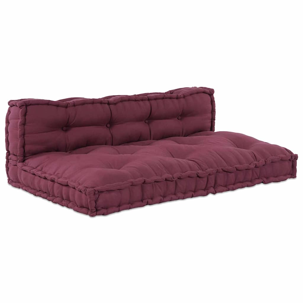 Divano modulare a patchwork 2 pcs Bordeaux 120 x 80 x 38 cm