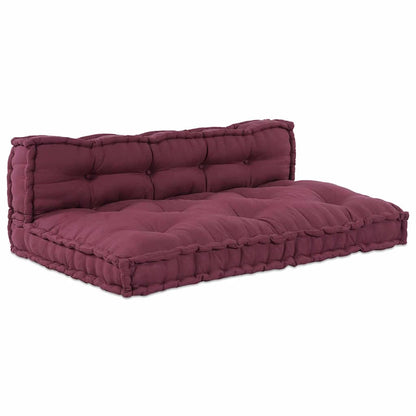 Divano modulare a patchwork 2 pcs Bordeaux 120 x 80 x 38 cm
