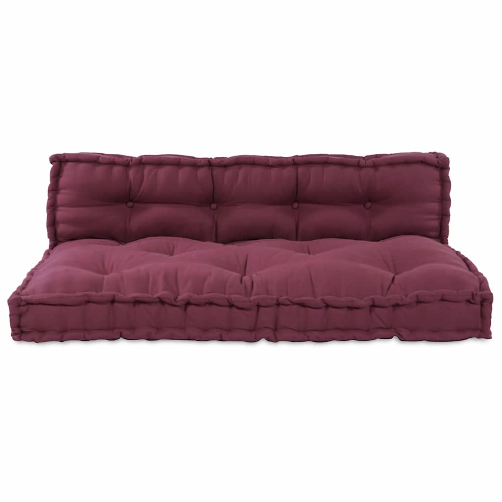 Divano modulare a patchwork 2 pcs Bordeaux 120 x 80 x 38 cm