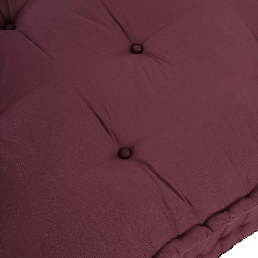 Divano modulare a patchwork Bordeaux 120 x 80 x 12 cm Tessuto