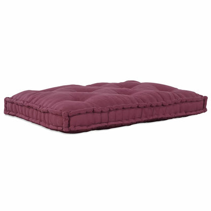 Divano modulare a patchwork Bordeaux 120 x 80 x 12 cm Tessuto