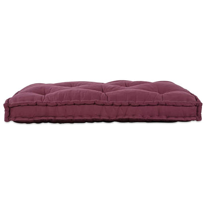 Divano modulare a patchwork Bordeaux 120 x 80 x 12 cm Tessuto