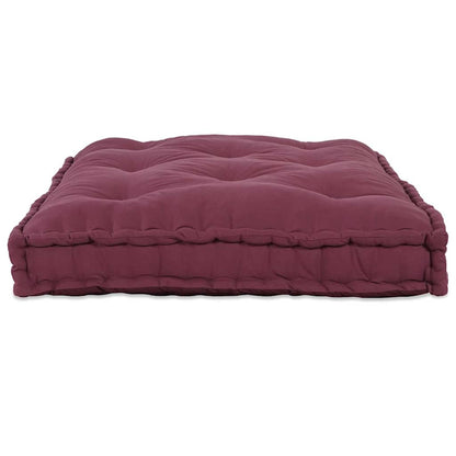 Divano modulare a patchwork Bordeaux 120 x 80 x 12 cm Tessuto