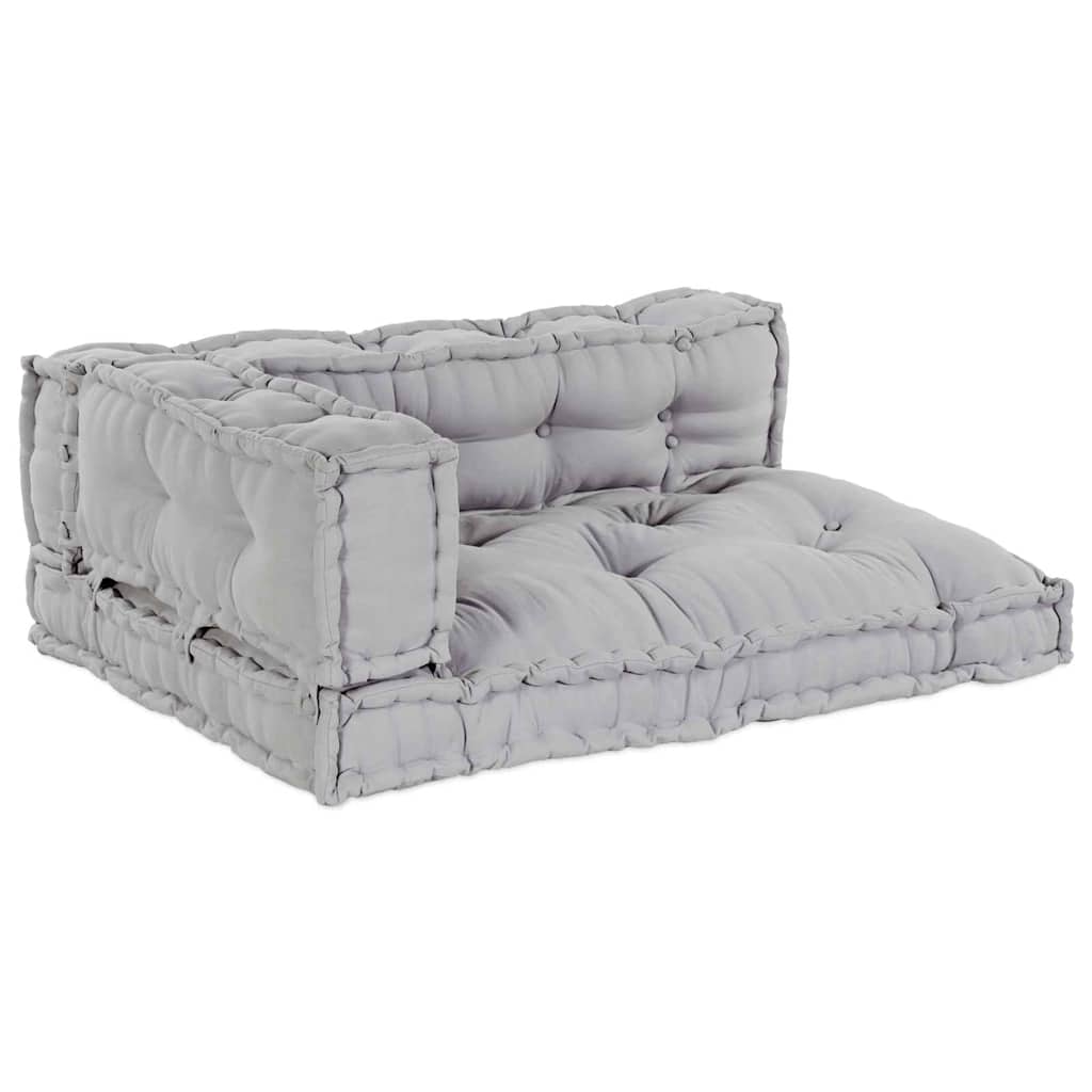 Divano modulare a patchwork 3 pcs Grigio 120 x 80 x 38 cm