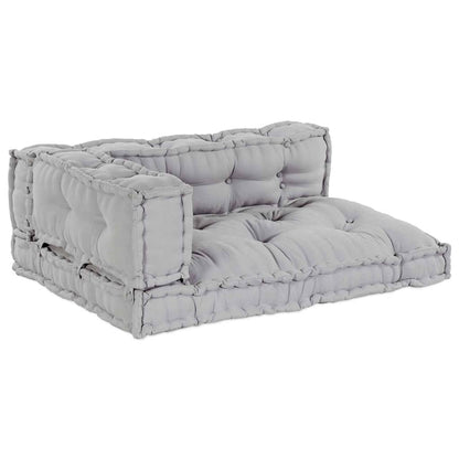 Divano modulare a patchwork 3 pcs Grigio 120 x 80 x 38 cm