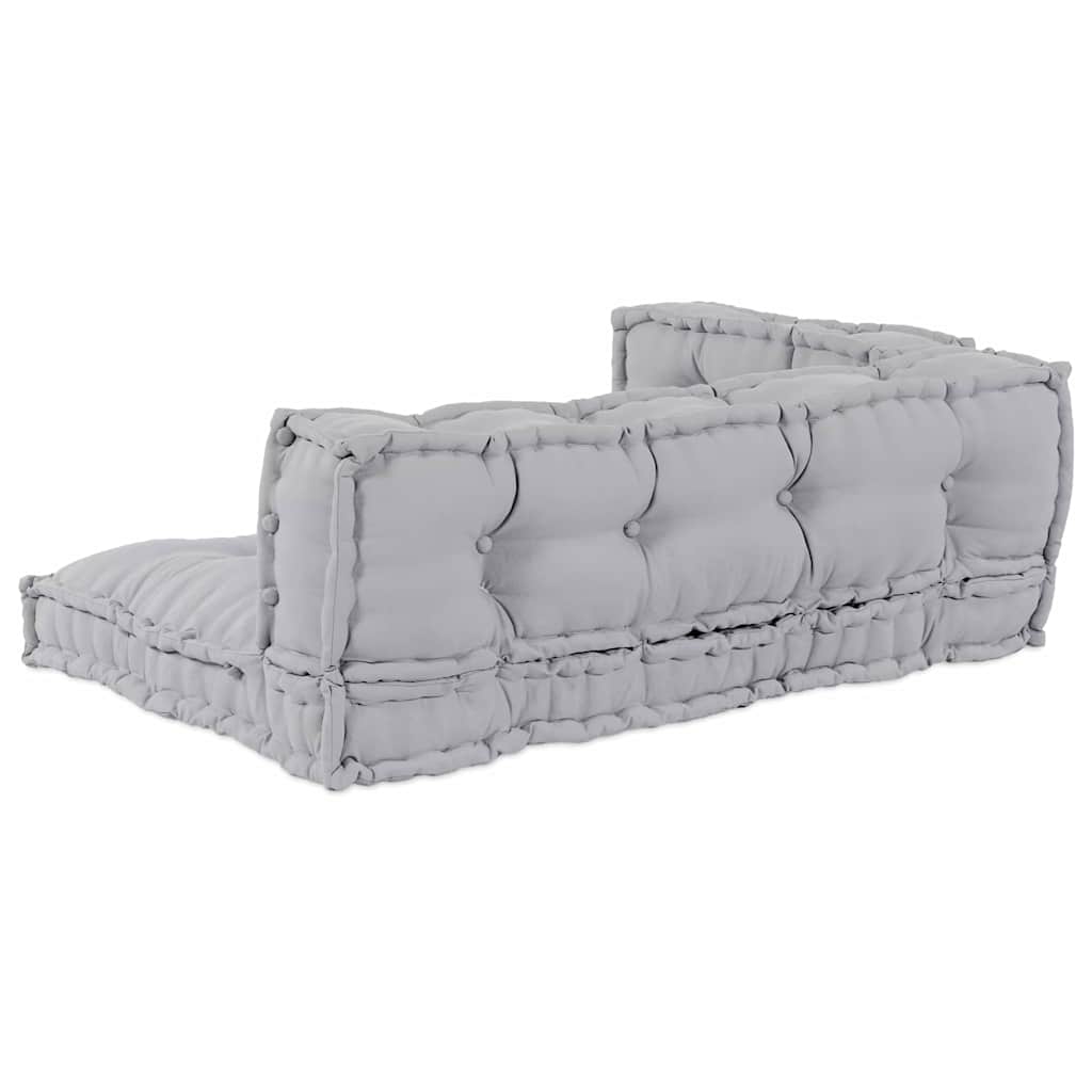 Divano modulare a patchwork 3 pcs Grigio 120 x 80 x 38 cm