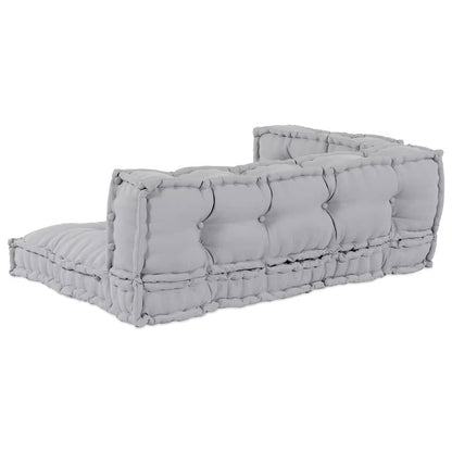 Divano modulare a patchwork 3 pcs Grigio 120 x 80 x 38 cm