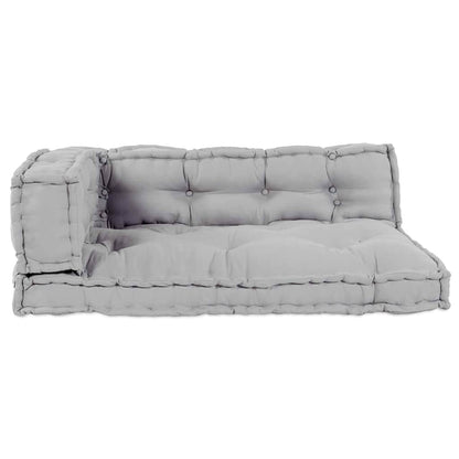 Divano modulare a patchwork 3 pcs Grigio 120 x 80 x 38 cm