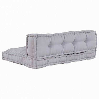 Divano modulare a patchwork 2 pcs Grigio 120 x 80 x 38 cm