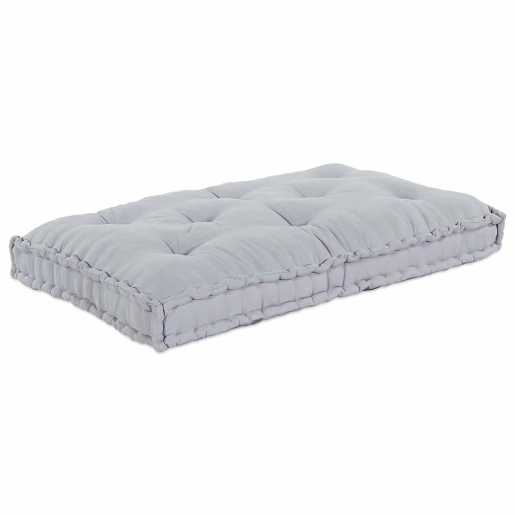 Divano modulare a patchwork Grigio 120 x 80 x 12 cm Tessuto