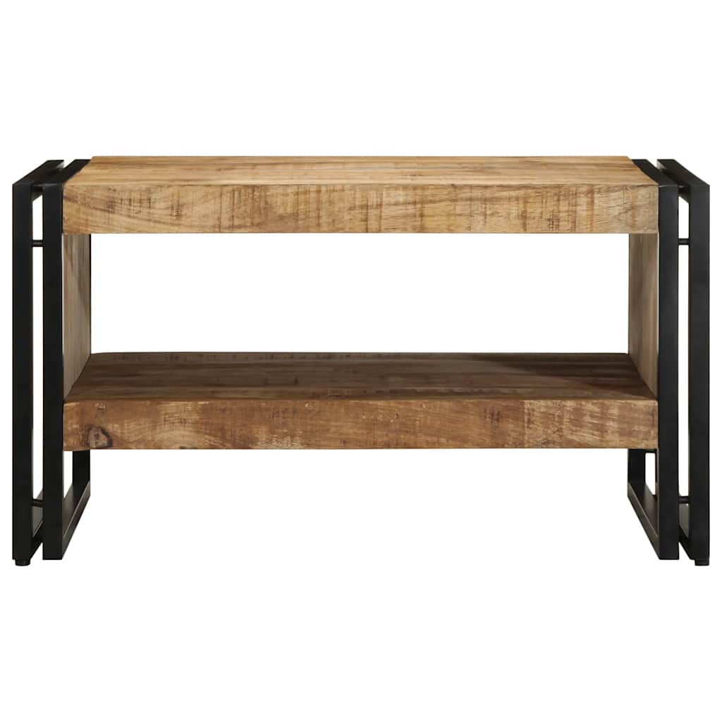Tavolino 70x50x38 cm in Legno Massello di Mango Grezzo