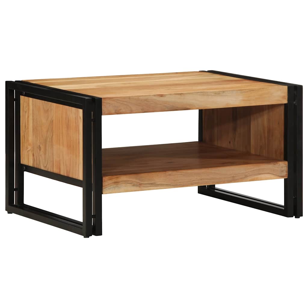 Tavolino da Salotto 70x50x38 cm Legno Massello di Acacia